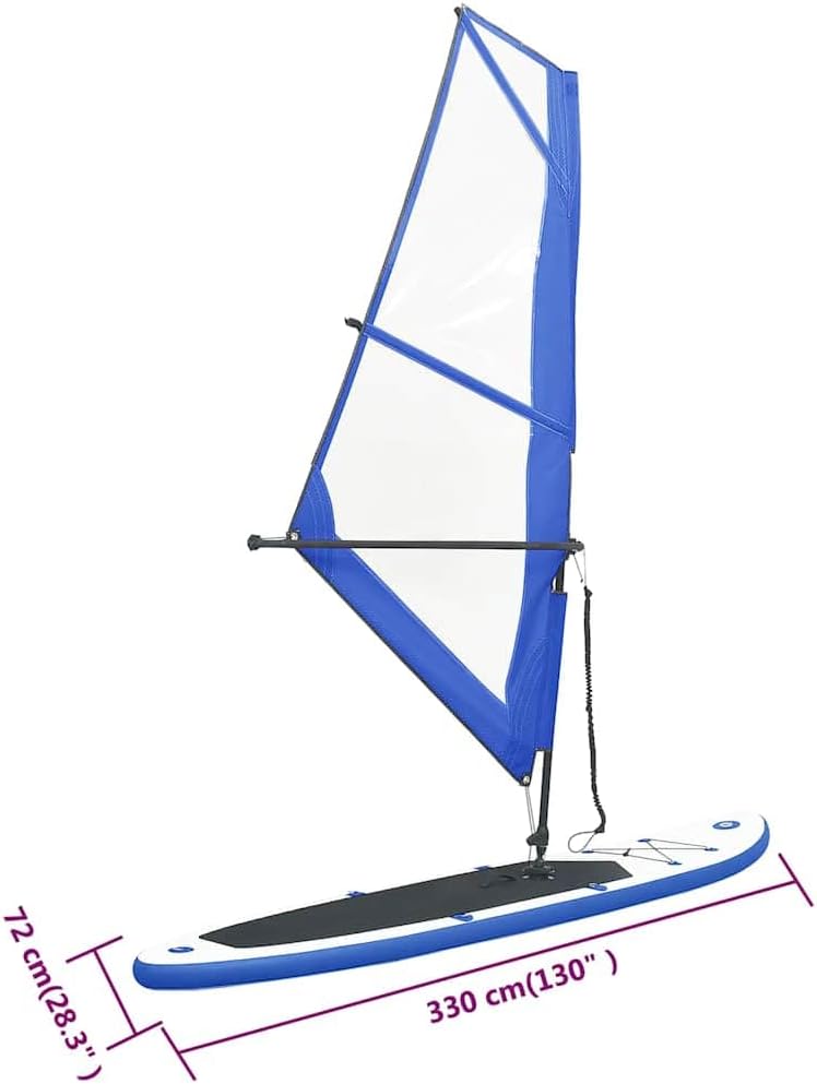 vidaXL - Ensemble planches gonflables voile surf - multicolore - stabilité et maniabilité