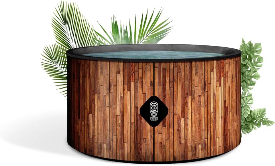 COCO SPA Bali Spa Gonflable - 150 cm de diamètre - 800 litres - Moteur 2240 W - 2 à 4 Personnes - Massage 140 Jets