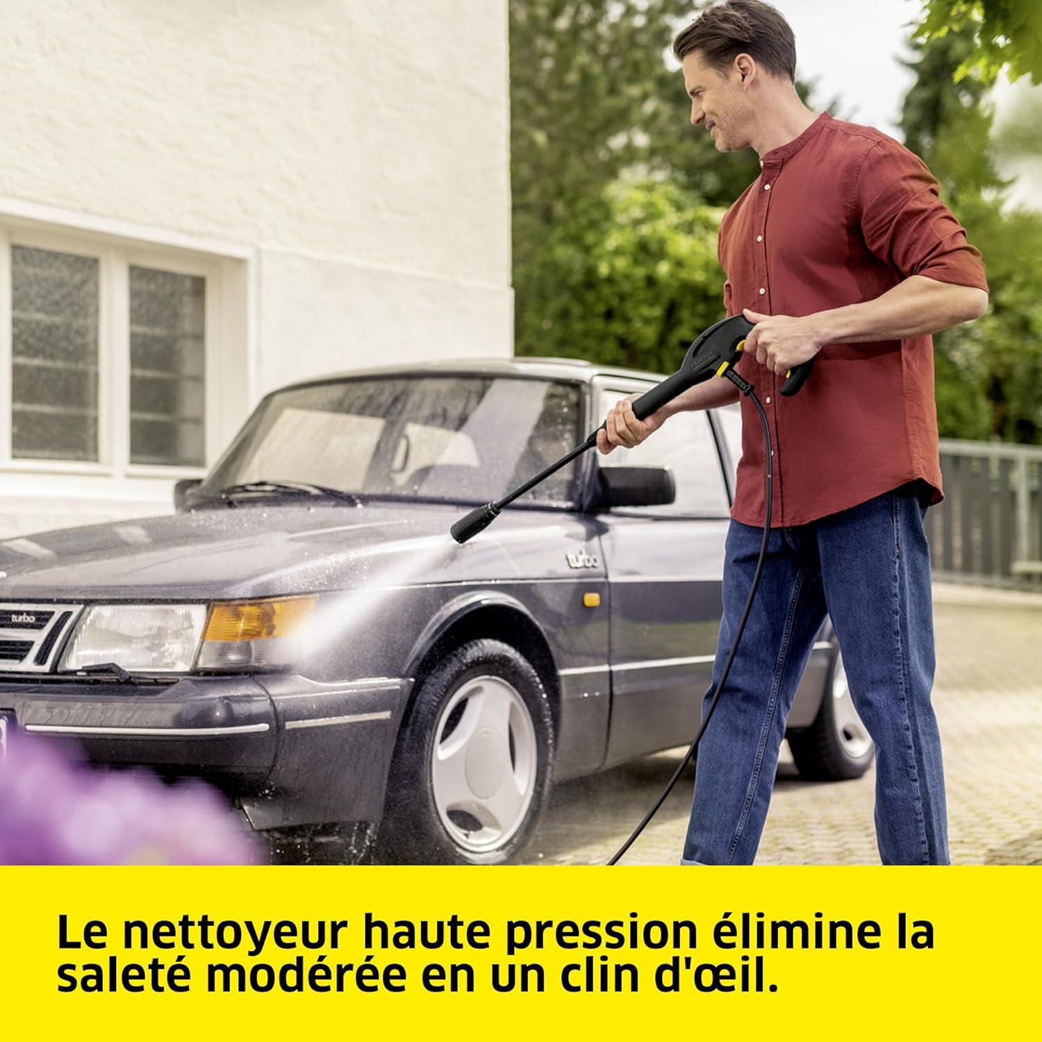 Kärcher - K4 Classic - 4,6kg - 130 bar, 420 l/h, kit voiture, Rotabuse
