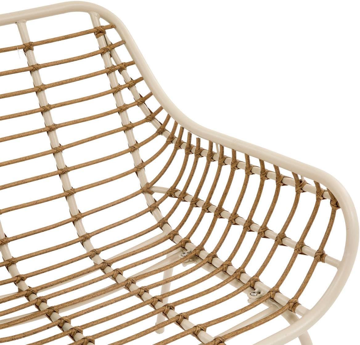 Hespéride - Paopao Beige/Argile - salon 4 places - anti-rouille, coussins confortables