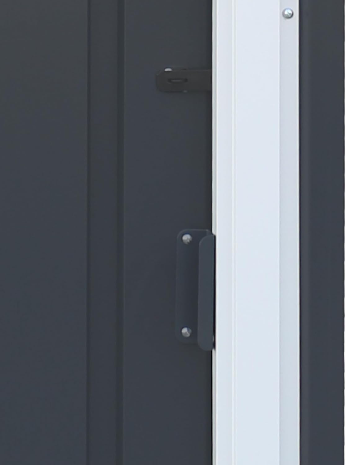 Duramax ECO 5 x 4 (1.56 m²) abri de jardin en métal galvanisé à chaud, Pour stockage d'outils, structure de toit renforcée, sans entretien, anthracite
