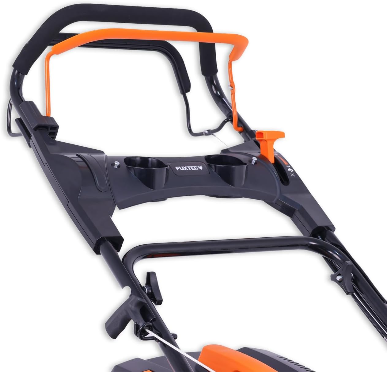 FUXTEC Tondeuse à Gazon Thermique 4 en 1 avec Roues Avant Pivotantes FX-RM5170agile - 2,9kW | Largeur de Coupe 51cm | 25mm-75mm Bac 60L, Mulching & éjection latérale