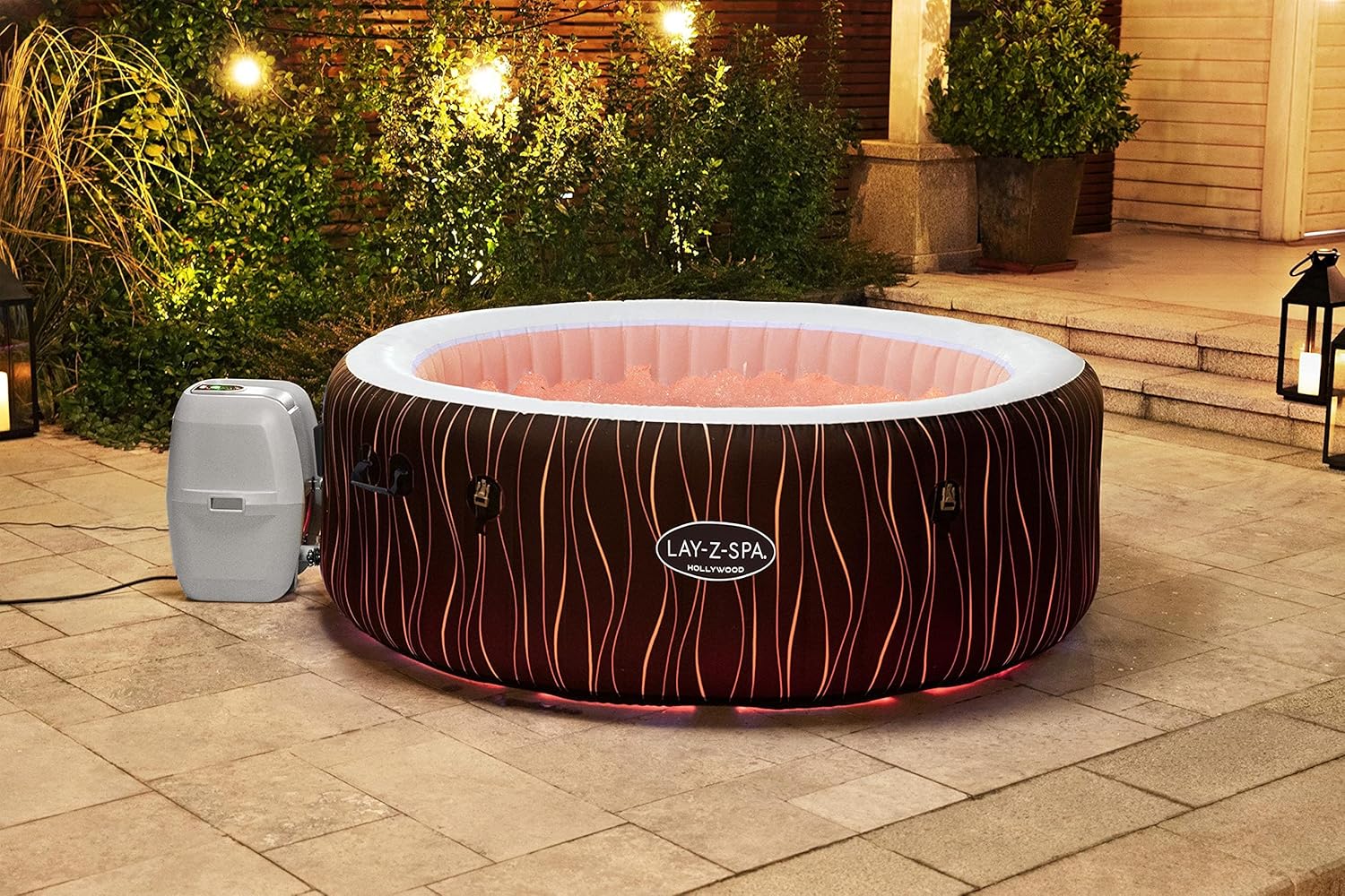 Bestway - LAY-Z-SPA Hollywood - 196x66cm - 4-6 personnes, Airjet