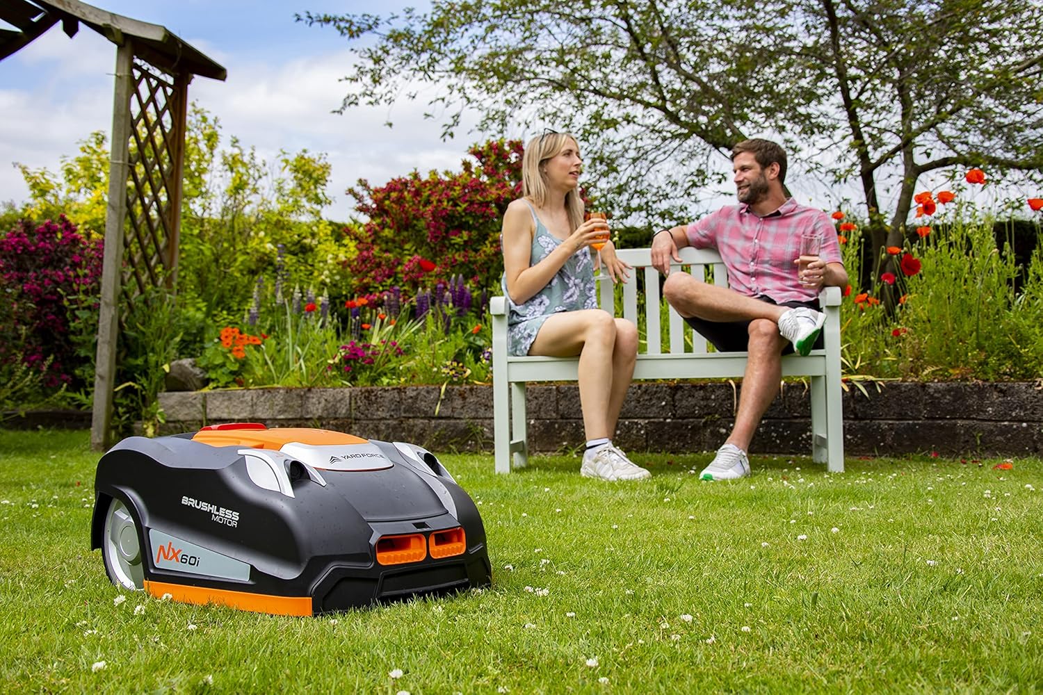 Yard Force - NX60i - robot tondeuse 600m², appli contrôle, capteurs ultrasons NX60i