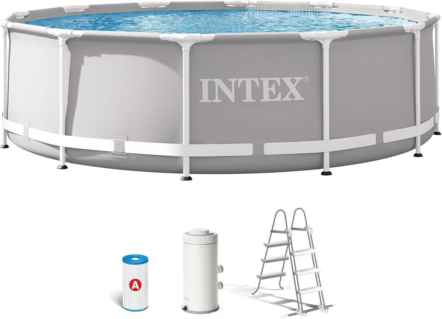 Intex kit Piscine Prism Frame Ronde Tubulaire (ø) 3,66 x (h) 0,99m