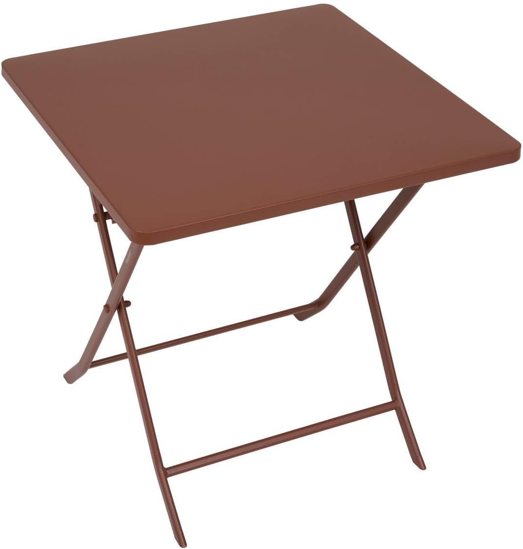 Hespéride - Greensboro - 2 places 70x70cm - table pliante acier acajou