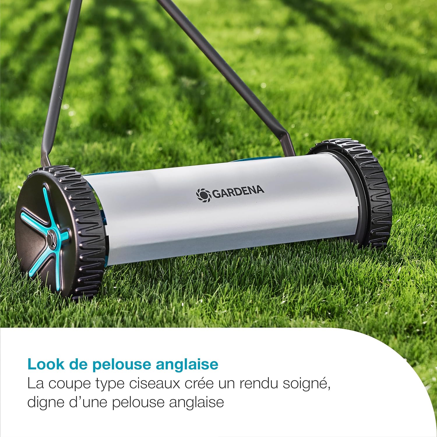 Gardena - Comfort 400 - 40 cm - tondeuse hélicoïdale sans fil, poussee facile, 250 m² - 11760-20