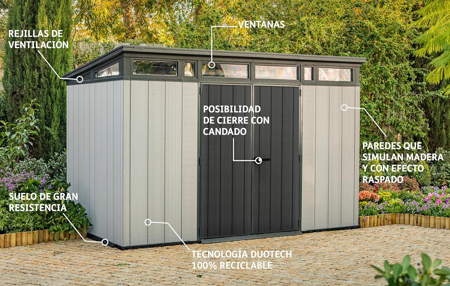 KETER Abri de jardin en résine ARTISAN 117 - 7,4m2