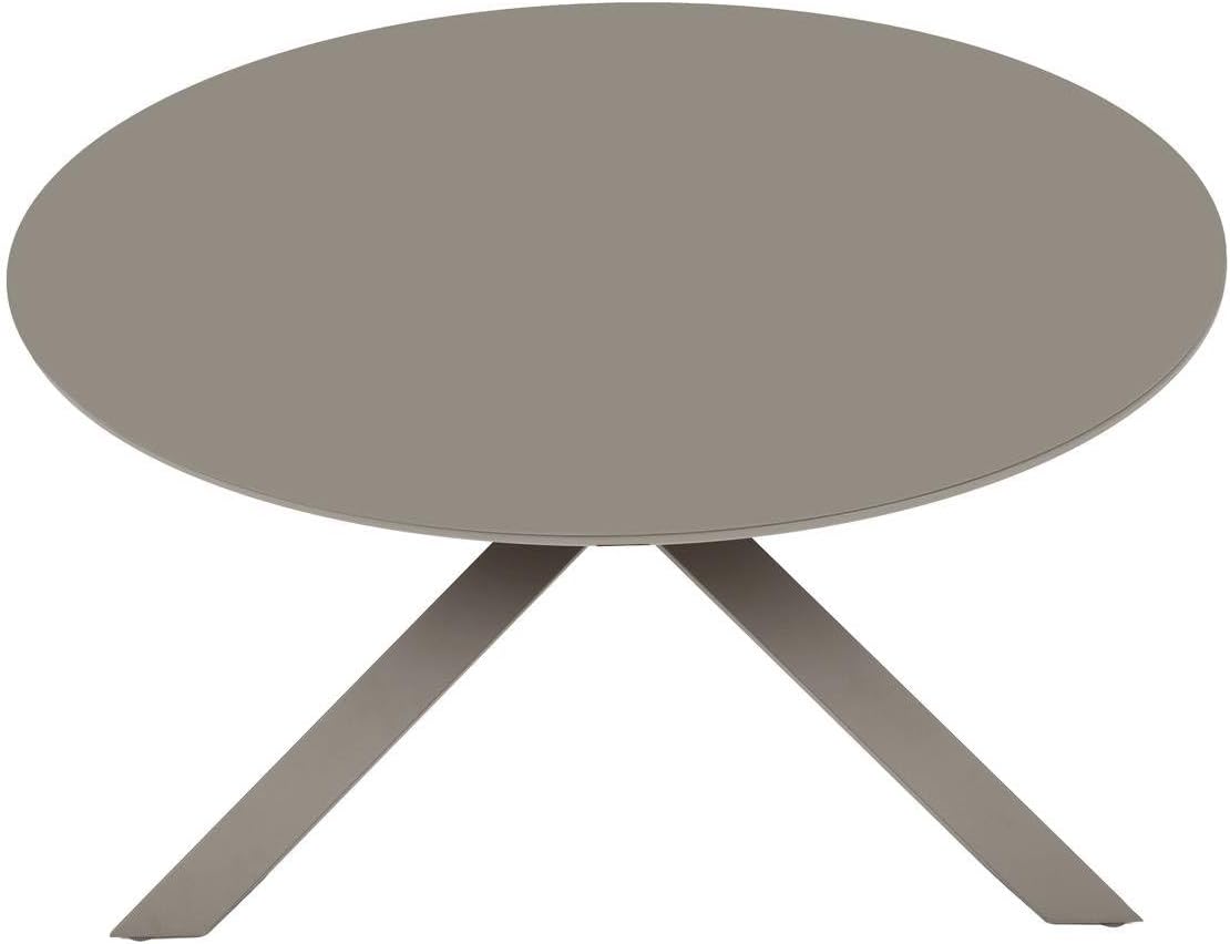Hespéride - Table de jardin Oryon - 130cm ronde - 6 places, coloris café