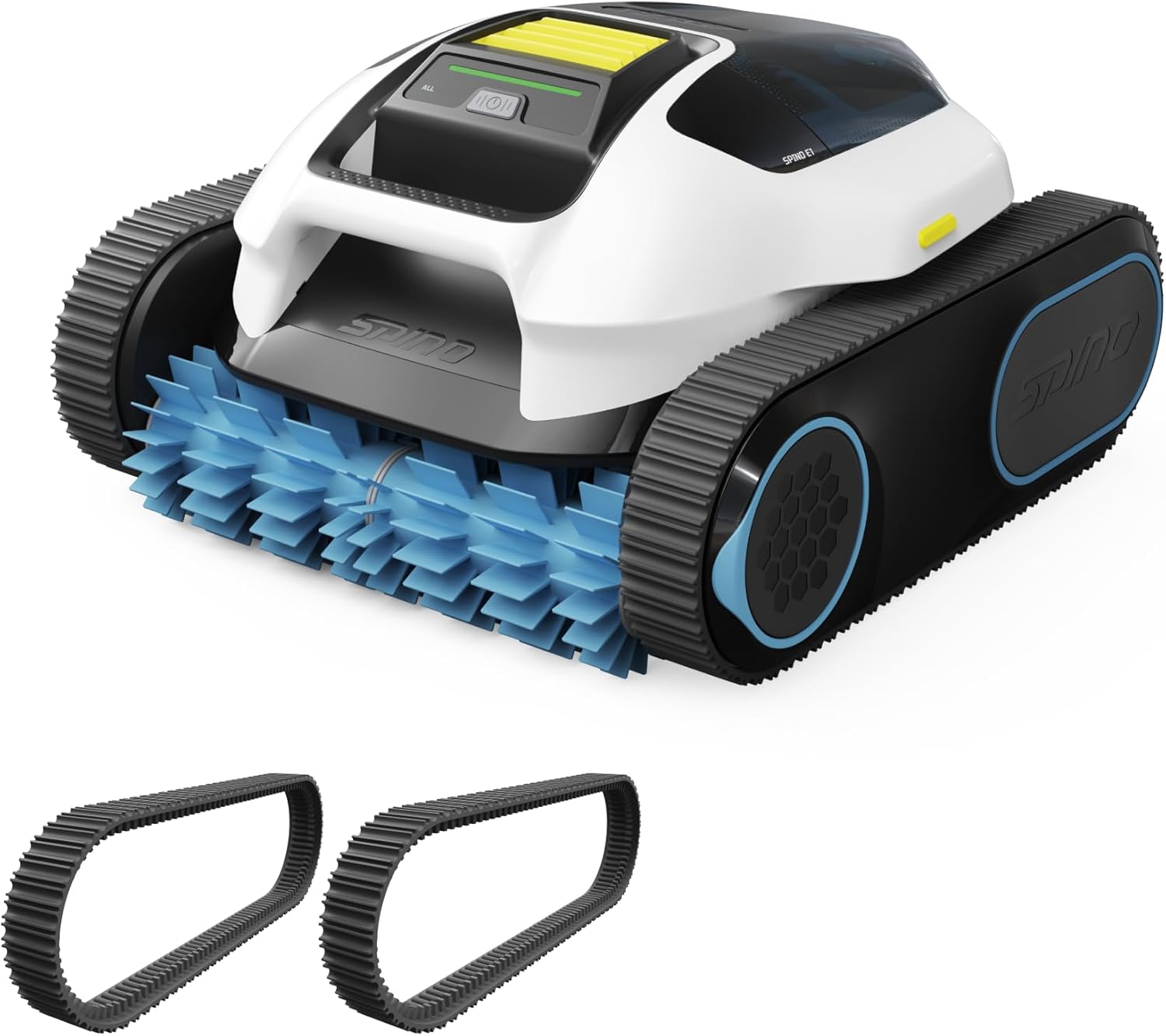 SPINO - E1 Robot piscine 150㎡, aspiration 21950 LPH, 210 min, 5 modes, E1