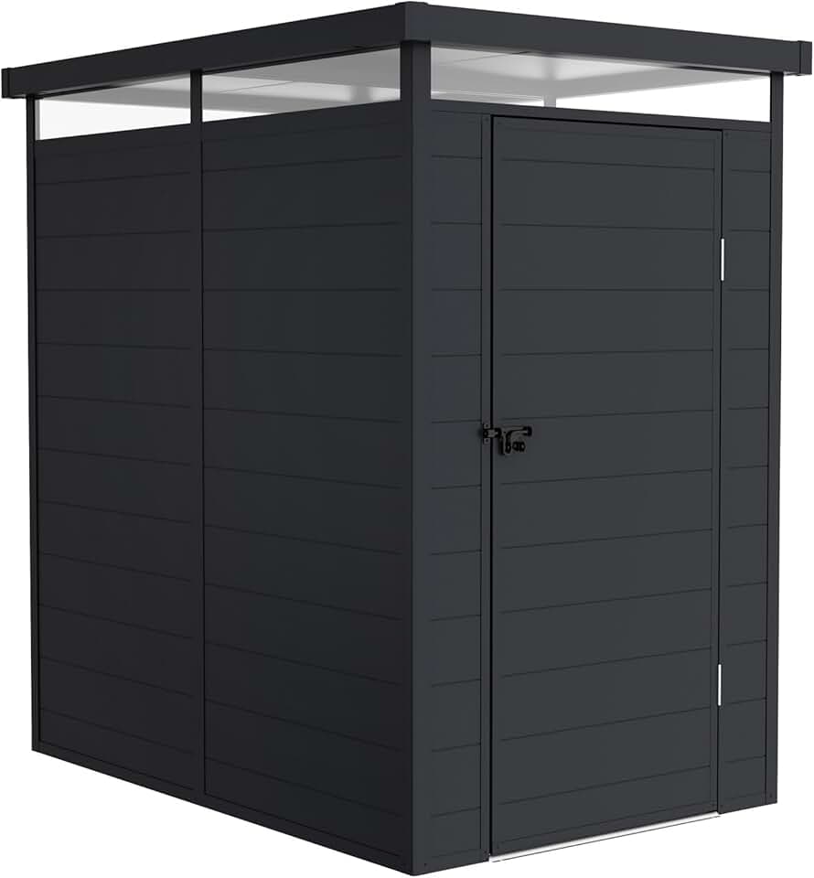 Wasabi - Abri jardin Terra, 2,47m², alu/PVC, UV, gris anthracite