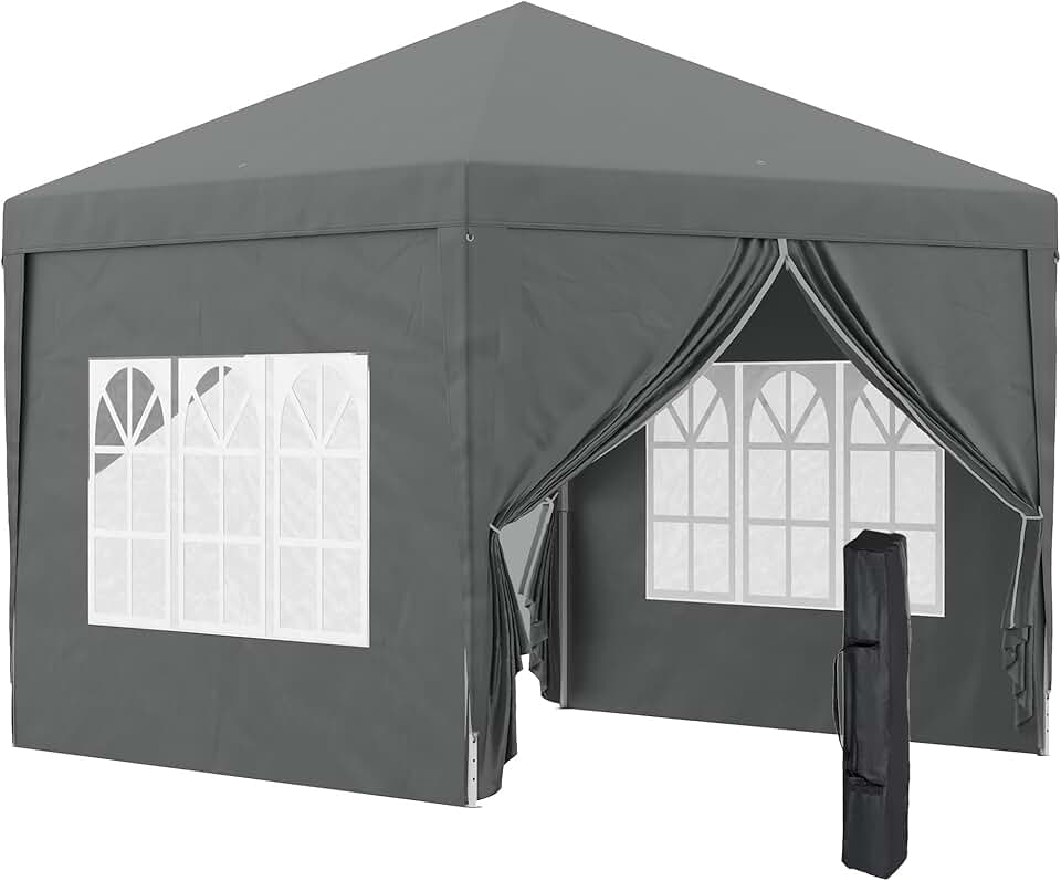 Outsunny - tonnelle pliante série Pop-up - 3x3m - 4 parois amovibles, sac de transport