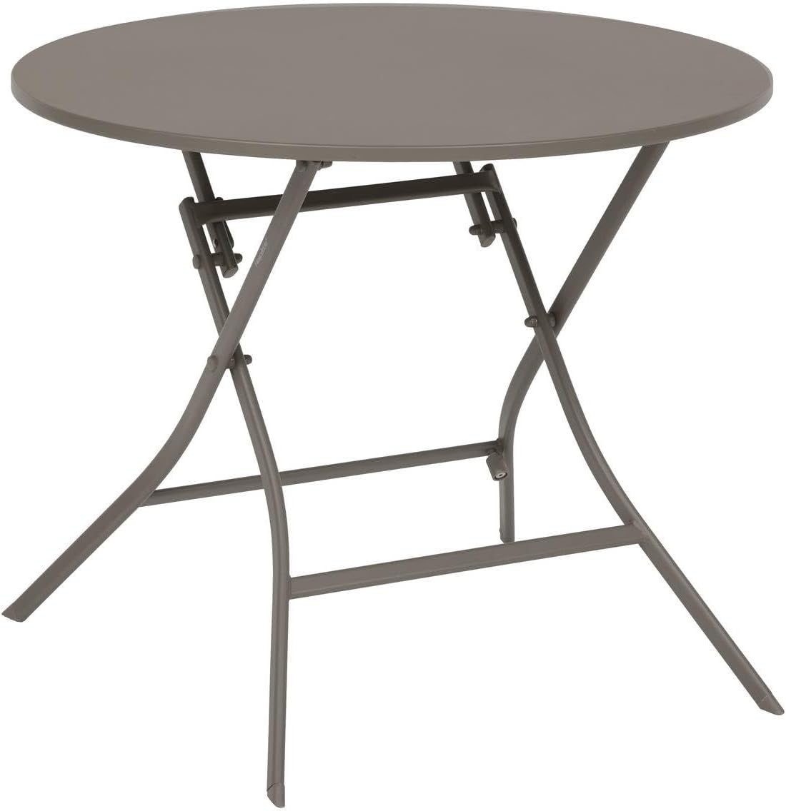 Hespéride - Greensboro - table pliante ronde acier antirouille 4 places