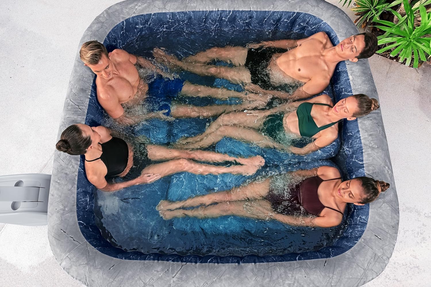 Bestway - San Francisco HydroJet Pro - 230x230x71 cm - spa gonflable éco, 5-7 pers., contrôle appli