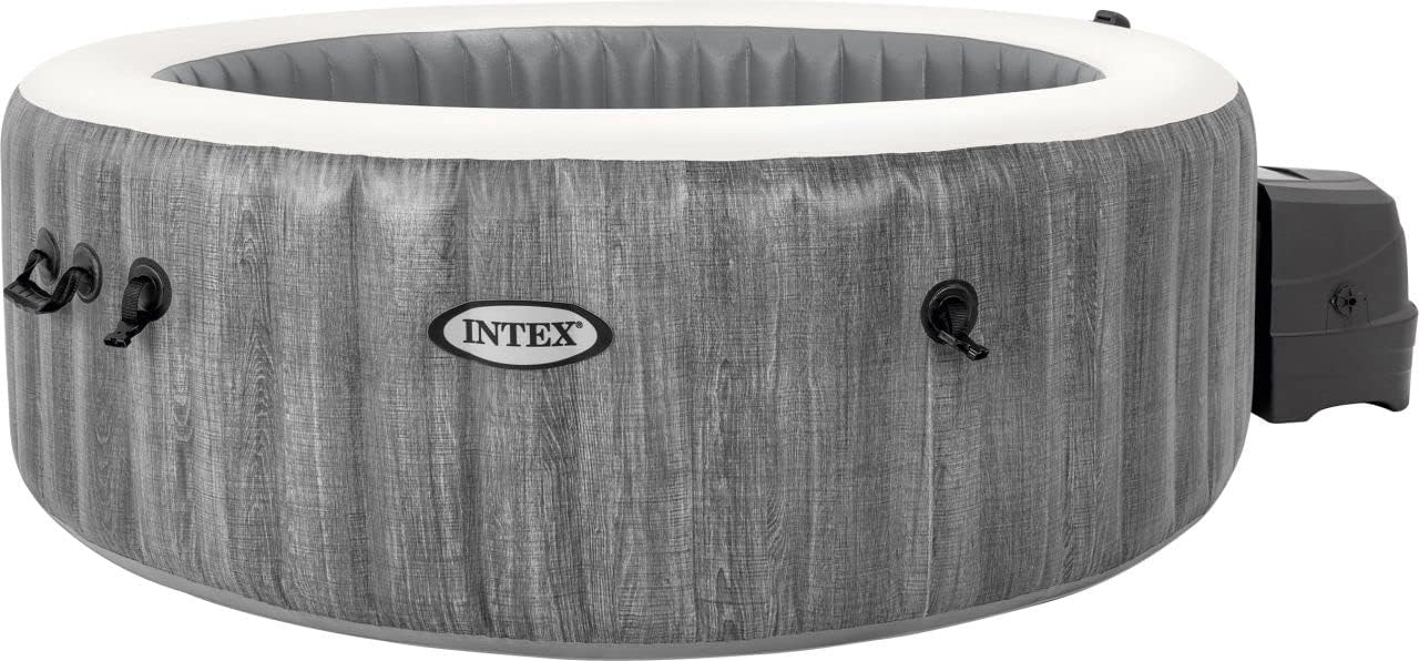 Intex Whirlpool Spa Bain à remous Greywood Deluxe Ø 196 x 71 cm Gris