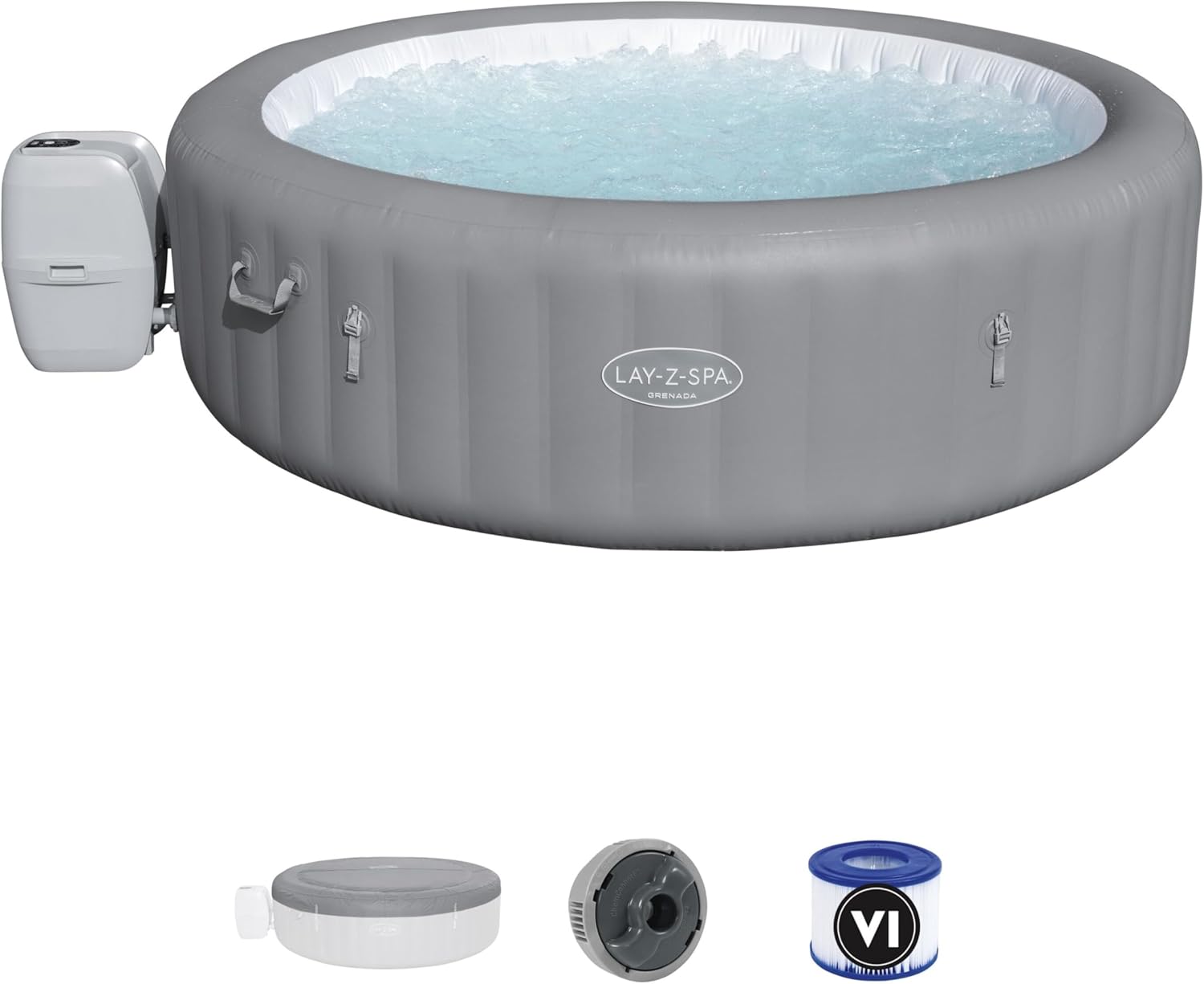 Bestway - LAY-Z-SPA Grenada - 236x71 cm - 6-8 personnes, Airjet
