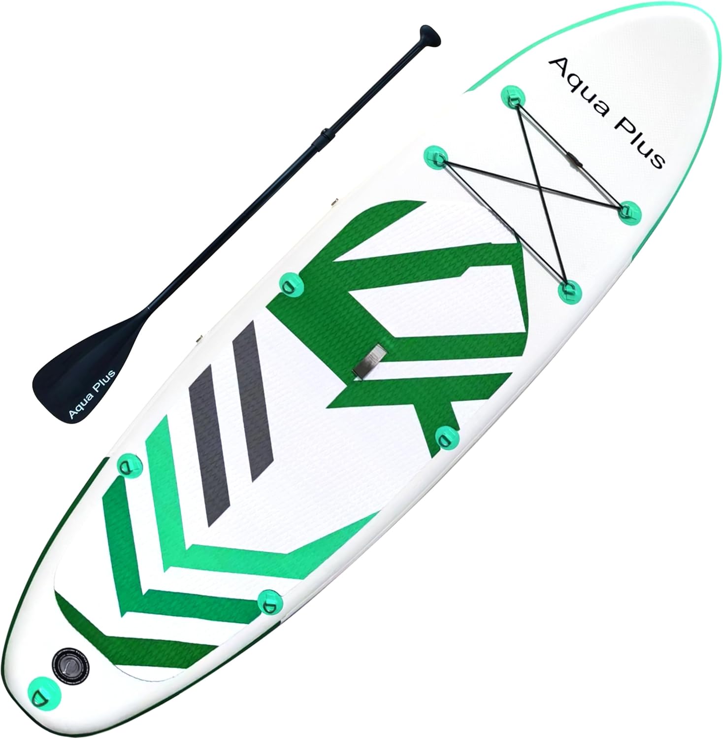 Aqua Plus - Stand Up Paddle Gonflable - 15cm - ISUP, pagaie, pompe, adulte/junior