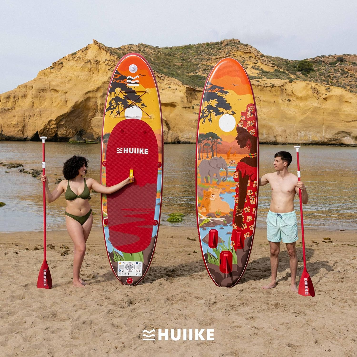 HUIIKE - Paddle gonflable adulte, 305x84x15cm, accessoires inclus, 130kg