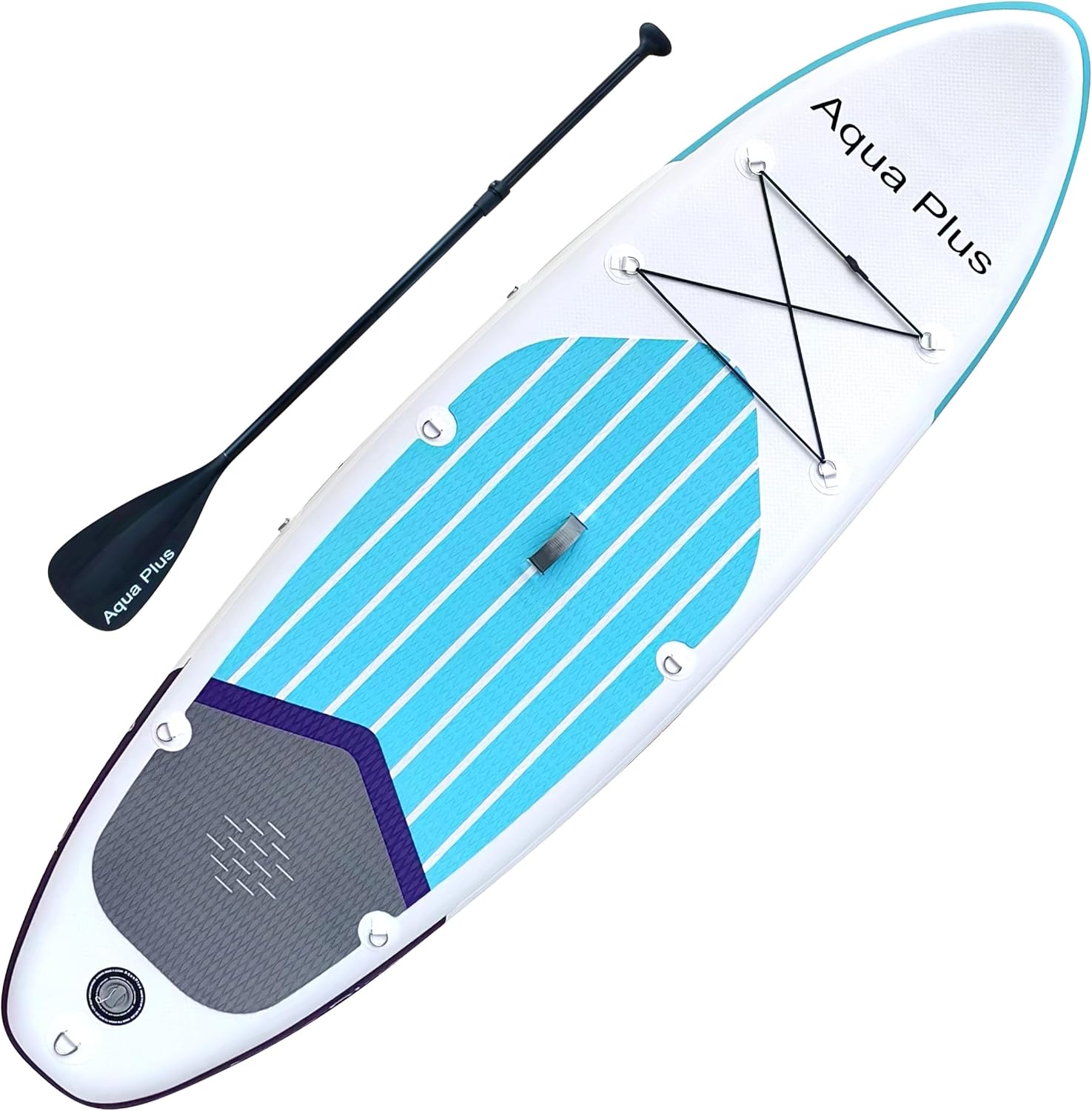 Aqua Plus - SUP gonflable 15cm - planche à pagaie, pompe, sac à dos