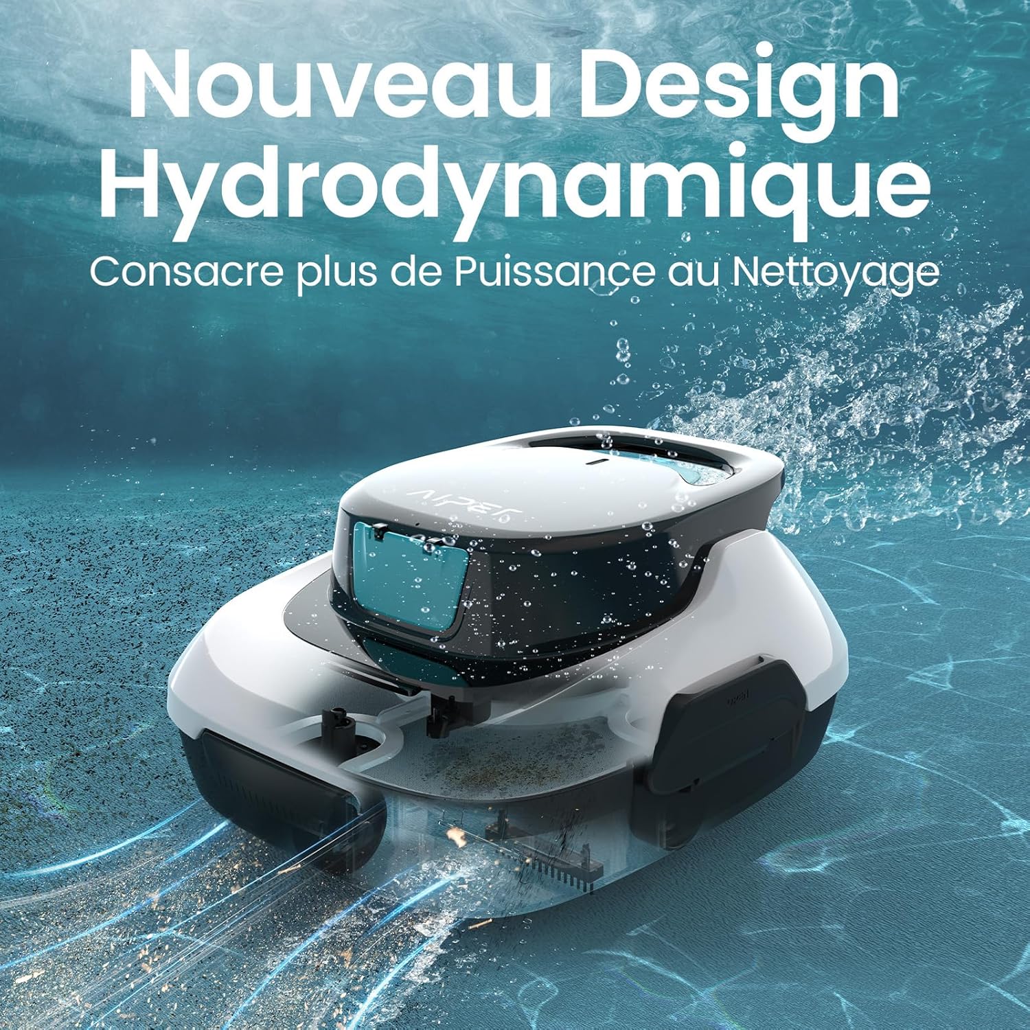 AIPER Scuba SE Robot Piscine, Aspirateur Piscine sans Fil, 90 Minutes de Nettoyage, Fonction de Stationnement Automatique, Nettoyeur de Piscine Compact et Léger, Idéal pour Les Piscines Hors Sol 80㎡