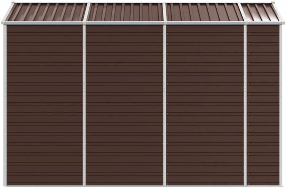 vidaXL Abri de Jardin Marron 191x300x198 cm Acier galvanisé