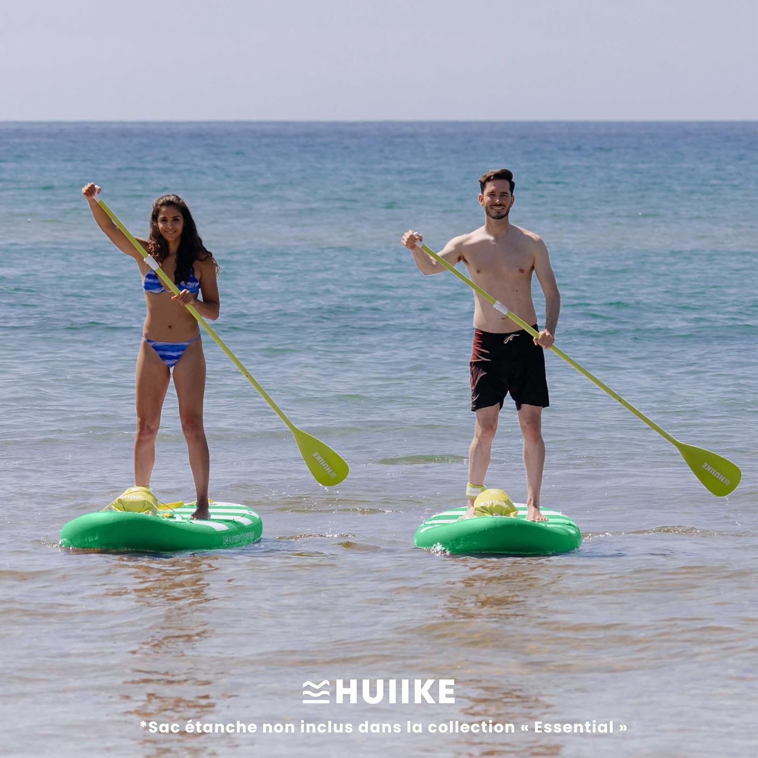 HUIIKE Paddle Gonflable Adulte avec Accessoires Inclus, Pagaie, Ailerons, Pompe. Planche de Stand Up Paddle Grande Stabilité et Résistance. 305 x 84 x 15 cm, Jusqu'à 130 kg