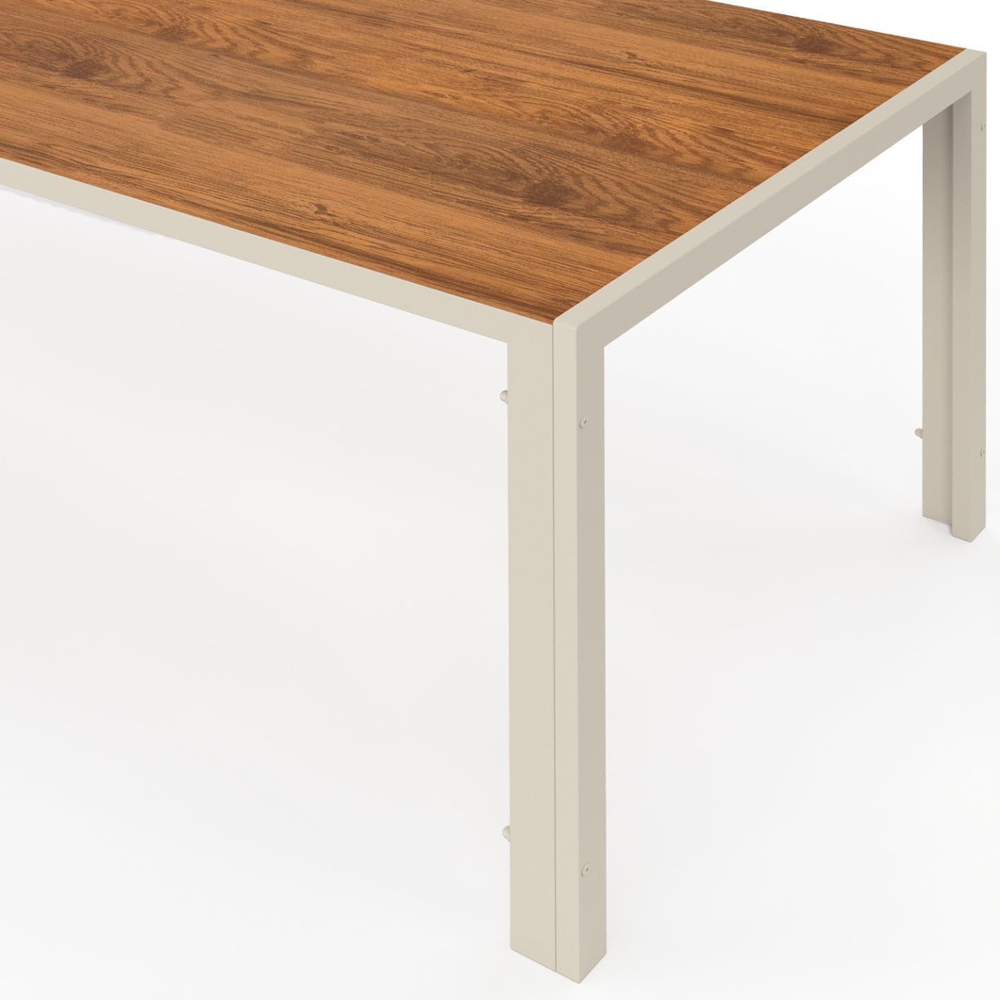 IDMarket - Noumea Salon jardin 190 cm verre-bois, 8 chaises empilables