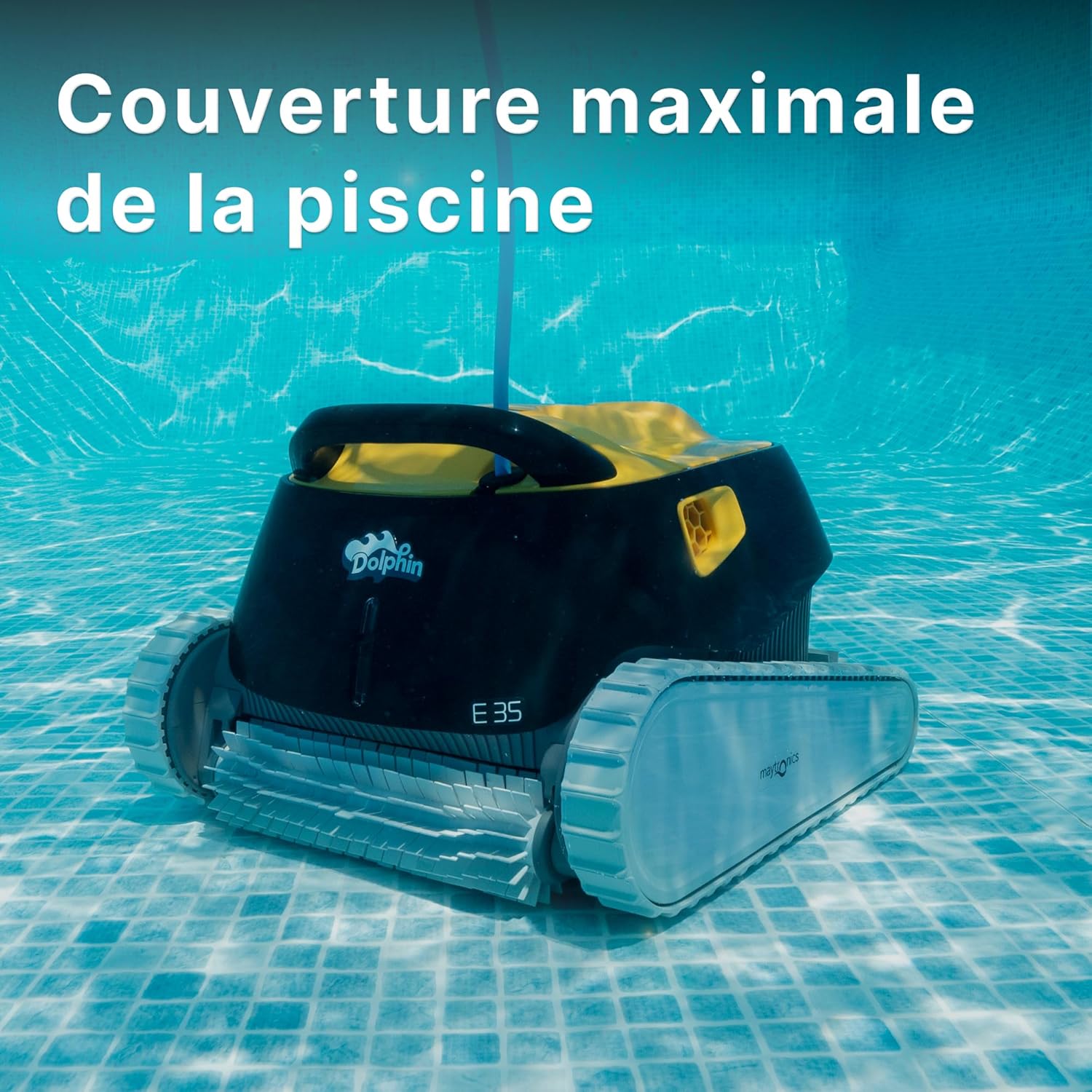 Dolphin - E35 série - piscines jusqu’à 12 m - nettoyage fond et parois - E35