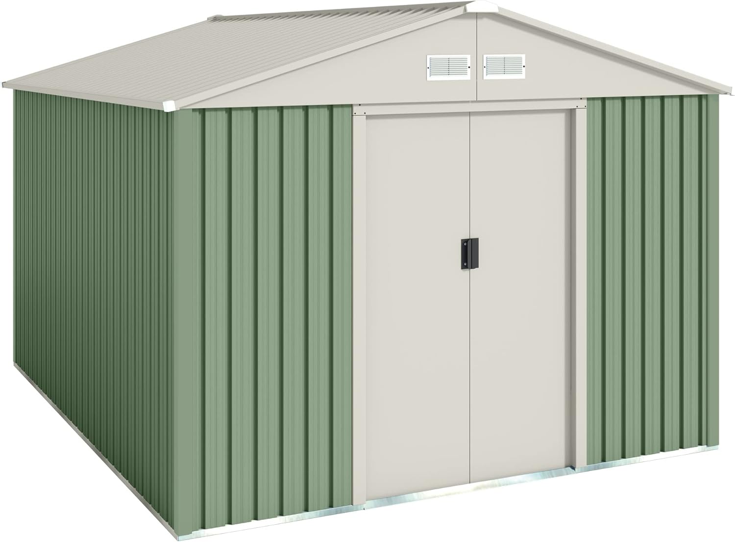 Hoggar Abri de Jardin en métal 7.86 m2 - Garantie 10 Ans - 261x301x198cm