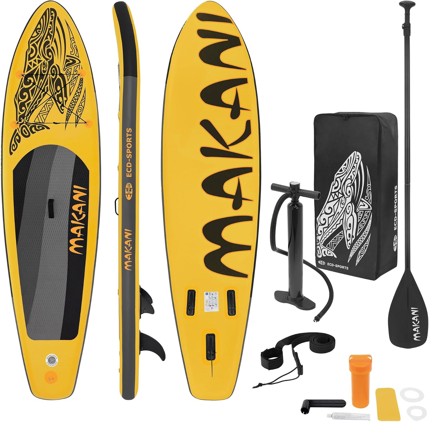 ECD Germany - stand up paddle série gonflable - 305/308/320/380 cm - PVC, 120/150 kg, 10/15 cm épaisseur