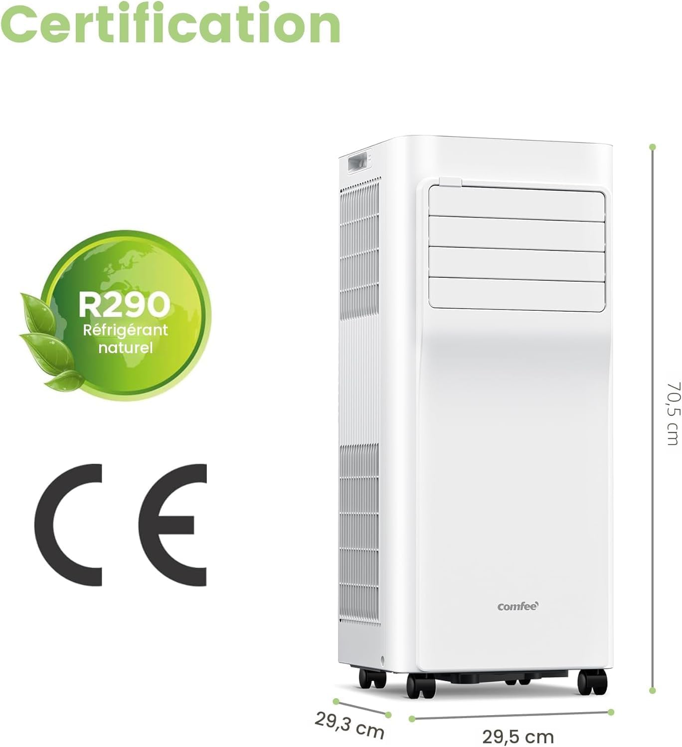 COMFEE' - Breezy Cool 2.6 - compact - 9000 BTU, contrôle APP, Alexa, 33㎡
