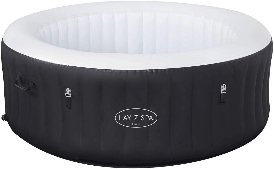 Lay-Z-Spa - spa gonflable Miami - structure robuste, facile à installer - 54123