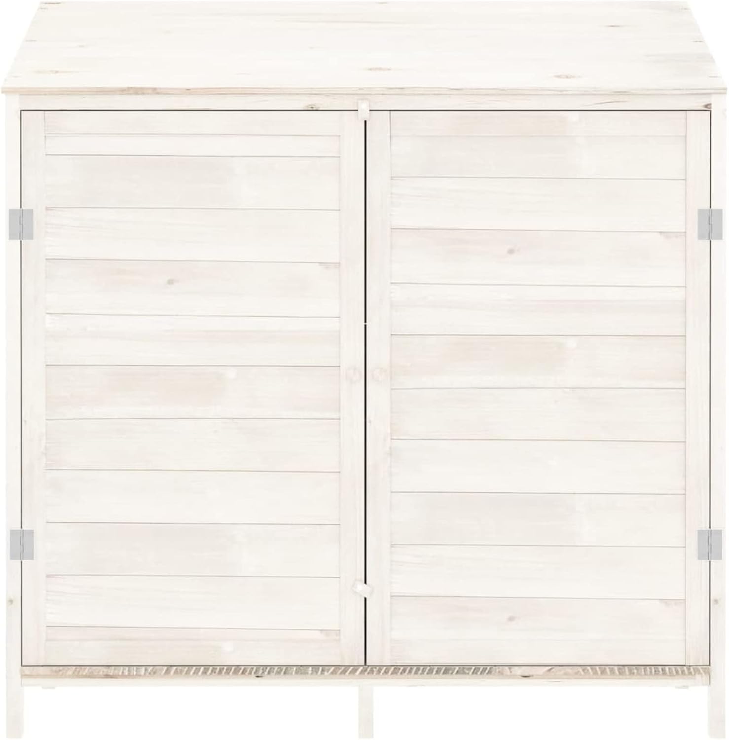 ShGaxin Abri de jardin, abris pour parcelles, abris de jardin, abri de jardin extérieur, maisons préfabriquées, bois d'épicéa massif blanc, 102 x 52 x 112 cm