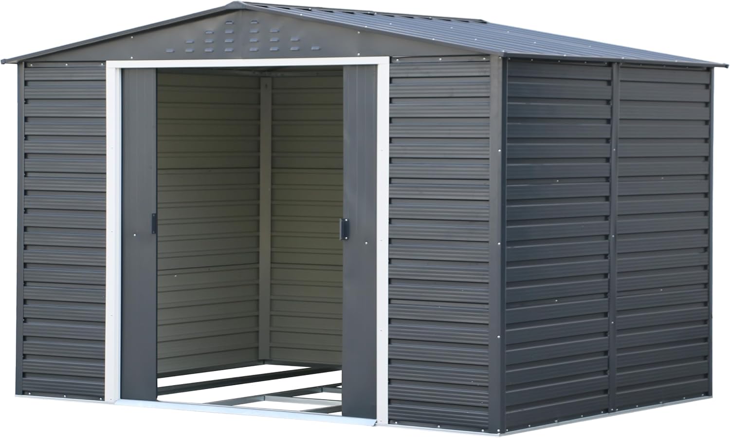 Duramax - Alpine - 10x8 - abri de jardin métal, toit renforcé, 7,82 m²