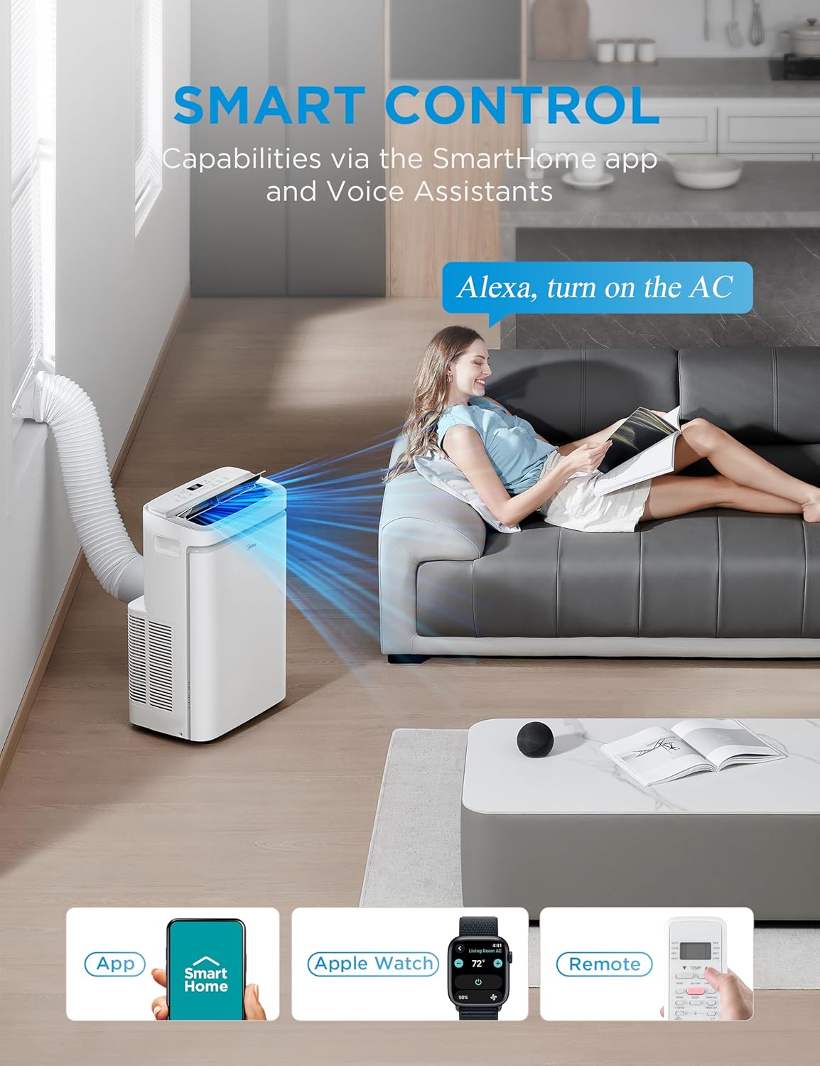Midea - PortaSplit Mobile - climatiseur compact, puissance portable