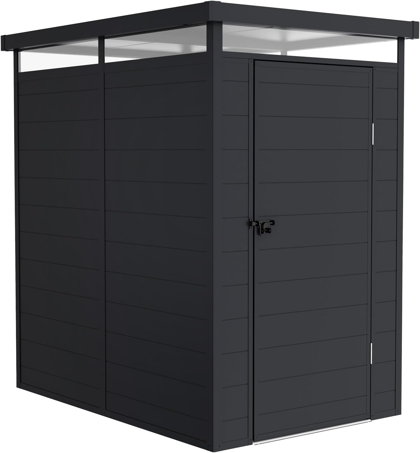 Wasabi - Abri jardin Terra, 2,47m², alu/PVC, UV, gris anthracite