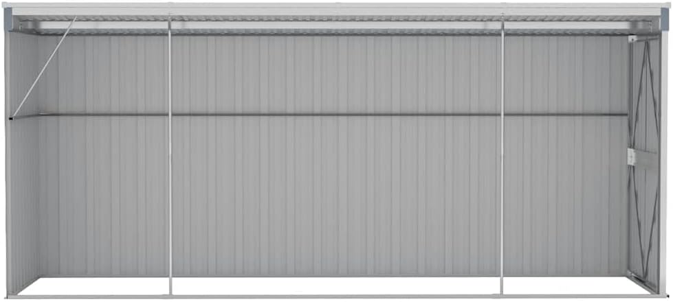 Générique Abri de Jardin Mural Gris 118x382x178 cm Acier galvanisé, Maison & Jardin, Pelouses & Jardins, Vie en extérieur, Structures extérieures, Cabanes & abris de Jardin, Gris, (Poids 47.9KG)