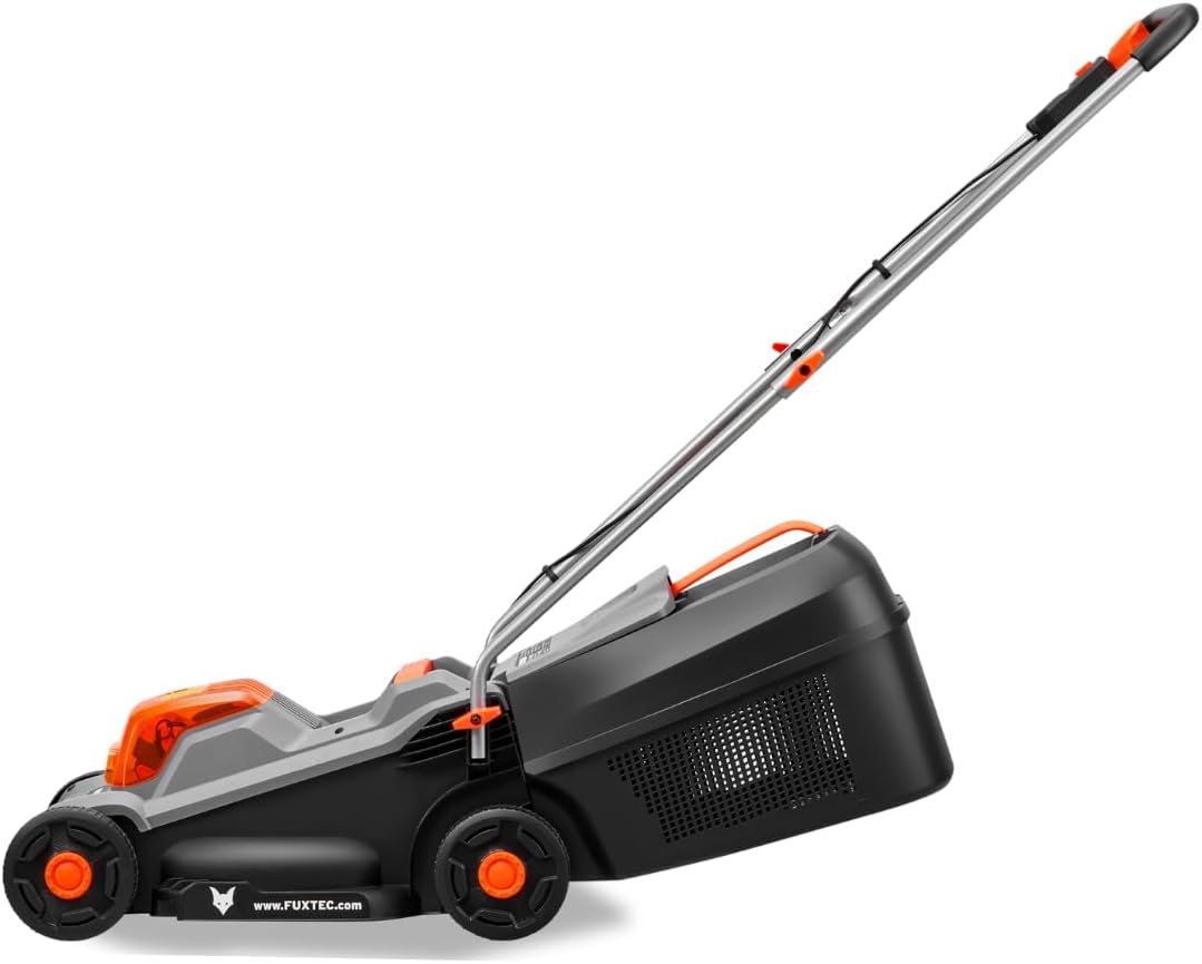 FUXTEC - Tondeuse à gazon sans fil - 30 cm - Batterie 4Ah, bac 30L, FX-E1RM20-ECO-SET