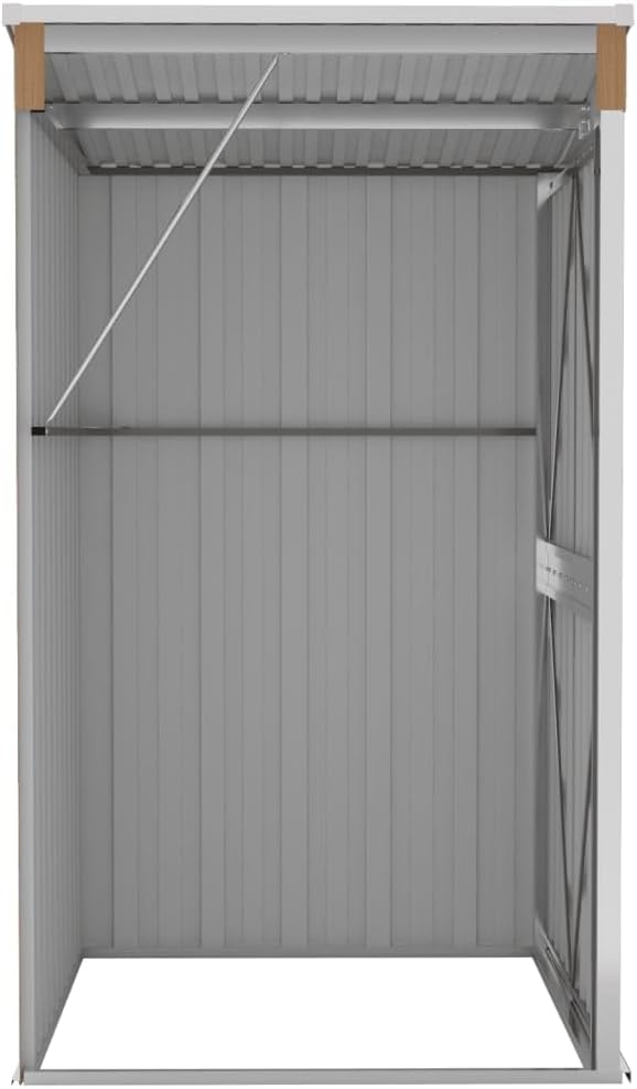 vidaXL - Remise de jardin murale - 118x100x178 cm - Acier galvanisé extérieur