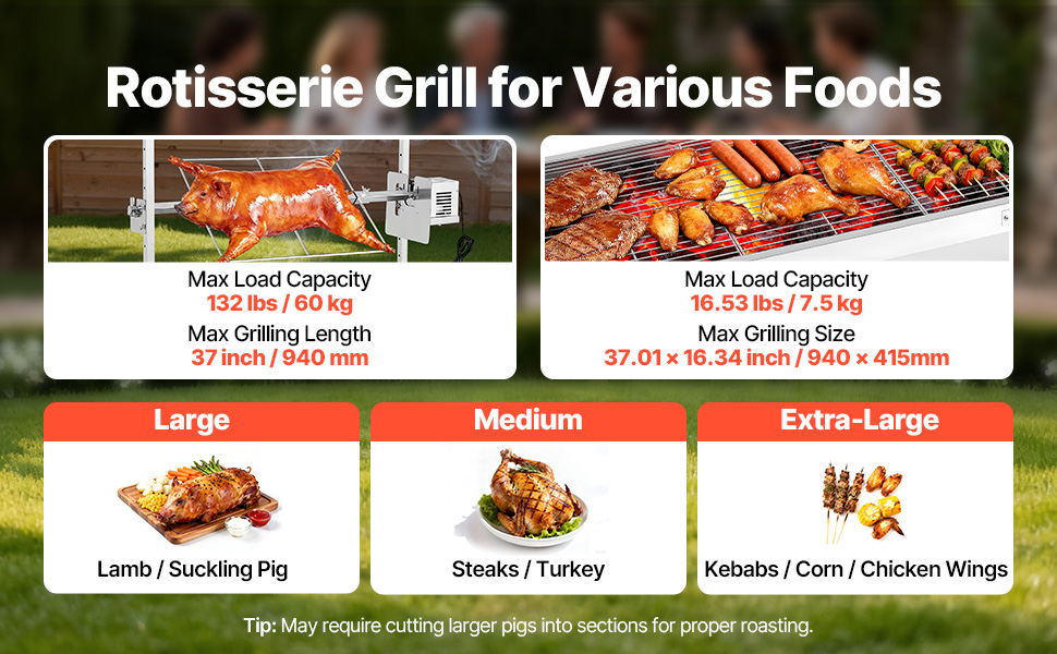 outdoor rotisserie grill