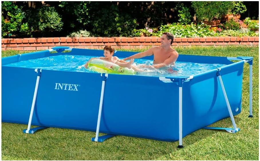 Intex 28274FR Kit de Piscinette Tubulaire Armature en Métal Bleu 4,5 x 2,2 x 84 cm 7100 L