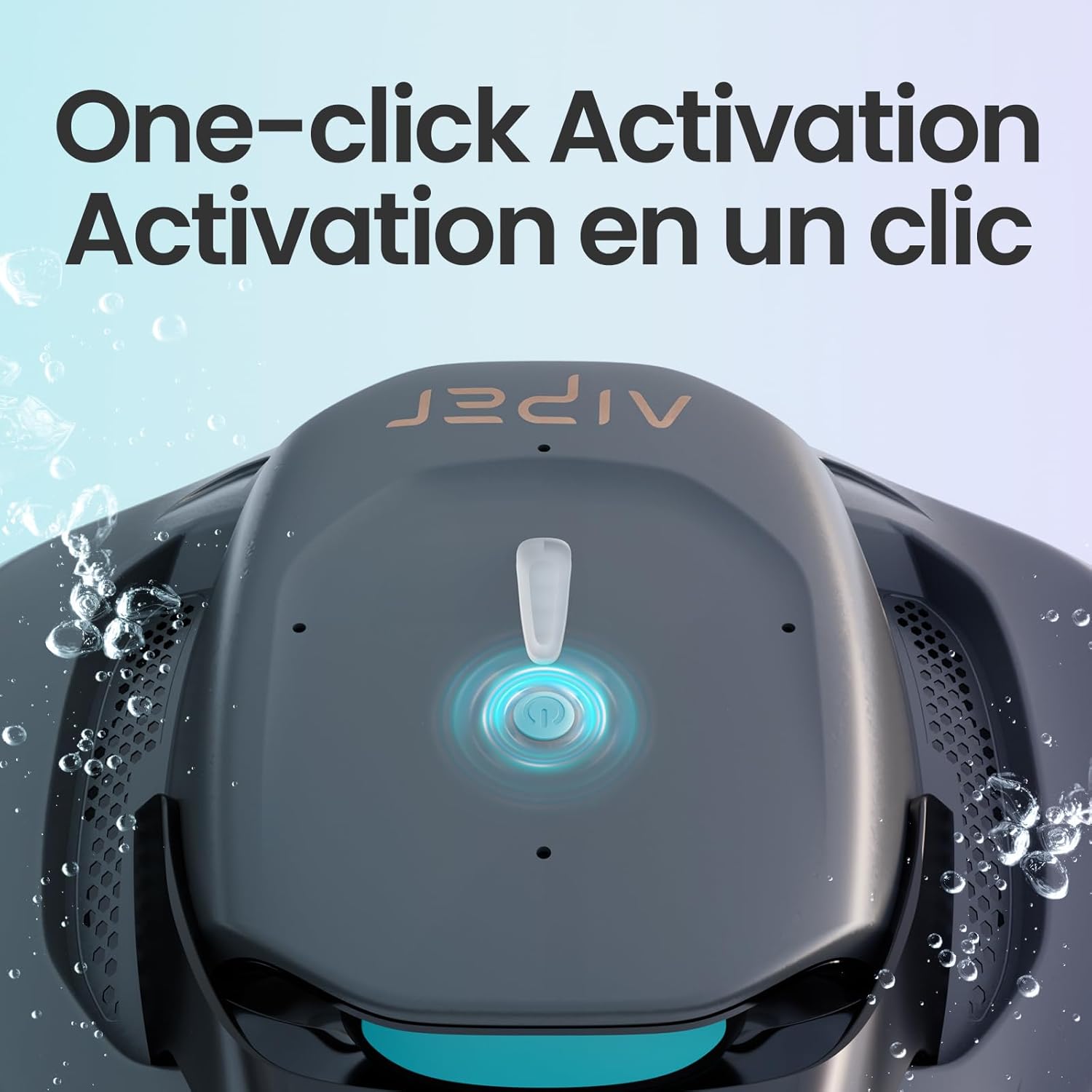 AIPER - Seagull 800B - 80 m² - 90 min autonomie, auto-parking, LED, forte aspiration