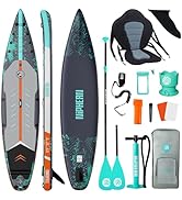 Niphean 380cm Paddle Gonflable, Capacité 280kg, Stand Up Paddle Touring avec Accessoires Sup Comp...