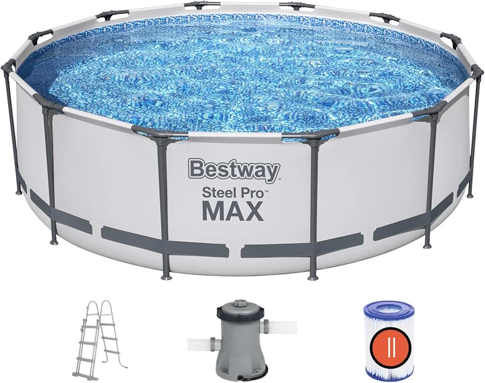 Bestway - Steel Pro Max série - 3,66 x 1,00 m - kit piscine robuste