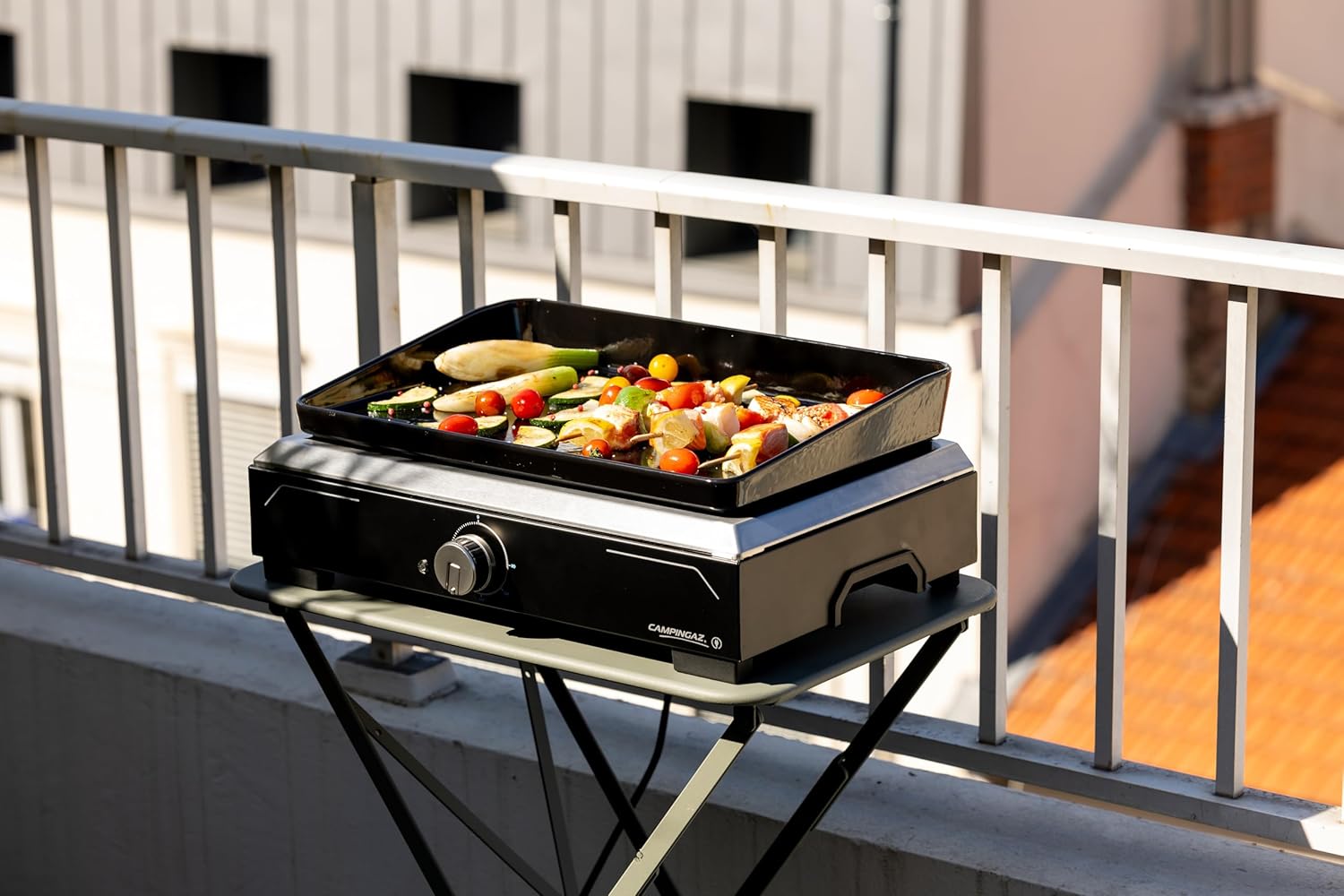 Campingaz - Plancha Electric 1 XD - compacte - plaque fonte émaillée