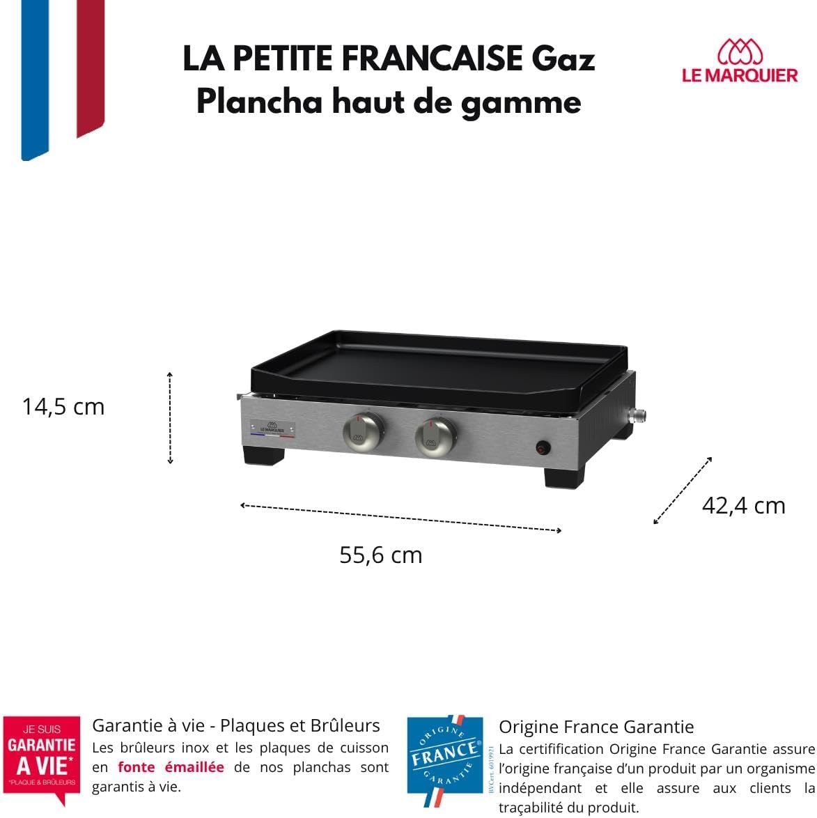 LE MARQUIER - Plancha La Petite Francaise - gaz - 250