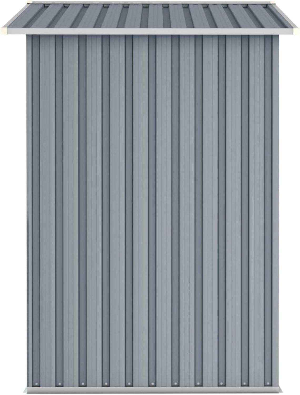 ARKEM - Abri de jardin acier 205x129x183 cm, gris, stockage outils