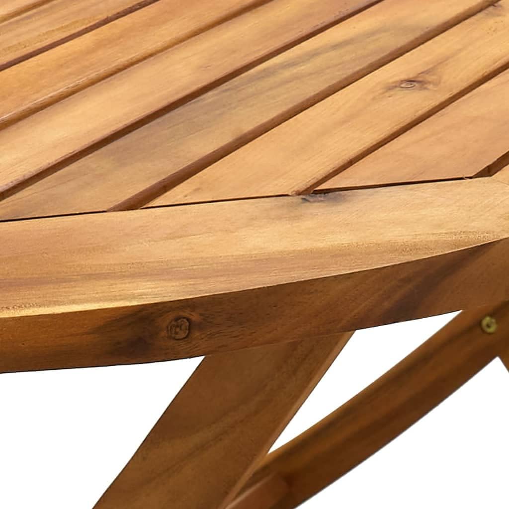vidaXL - Table pliante extérieur - 160x85x75 cm - acacia massif