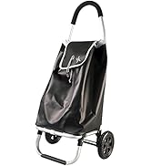 Amig - Chariot de Courses Pliable modèle 6 | 2 Roues | Couleur Noire | Capacité de 48 l | Charge ...