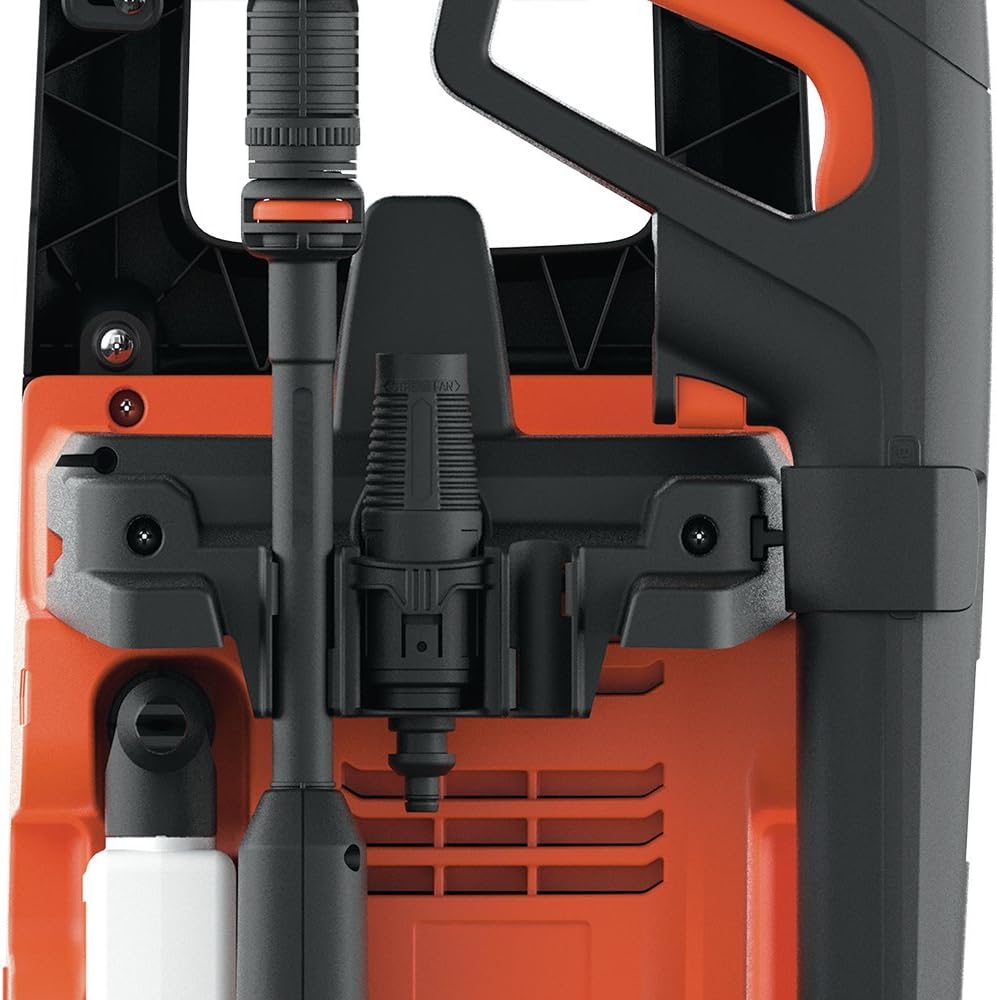 Black+Decker Nettoyeur Haute Pression BXPW1600PE avec Patio Cleaner et Brosse Fixe (1600 W, 125 Bar, 420 l/h)